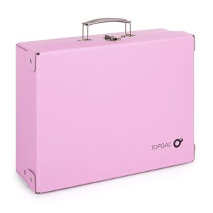 Kufřík na výtvarné potřeby růžový Topgal CASE 24061