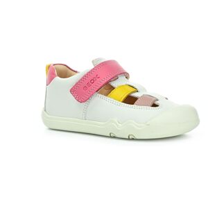 Geox Steppieup White/Pink barefoot sandály Velikost boty (EU): 22, Vnitřní délka boty: 138, Vnitřní šířka boty: 58