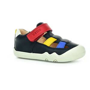 Geox Steppieup Navy/Multicolor barefoot sandály Velikost boty (EU): 22, Vnitřní délka boty: 138, Vnitřní šířka boty: 58