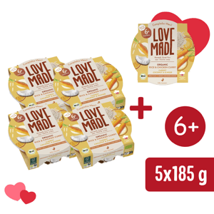4+1 ZDARMA: LoveMade BIO Kuřecí curry s rýží (185 g)