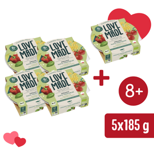 4+1 ZDARMA: LoveMade BIO Těstoviny se zeleninovým ragú (185 g)