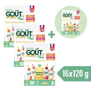 3+1 ZDARMA: Good Gout BIO Ovocný Jackpot (4×120 g)