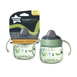 Tommee Tippee Netekoucí hrnek Superstar Sippee zelený, 4 m+ (190 ml)