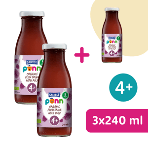 2+1 ZDARMA: SALVEST Põnn BIO Švestková šťáva s dužinou (240 ml)