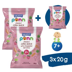 2+1 ZDARMA: SALVEST Põnn BIO Jahodové křupky (20 g)