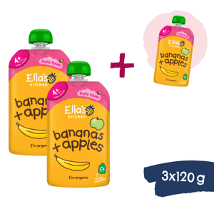 2+1 ZDARMA: Ella's Kitchen BIO Jablko a banán (120 g)