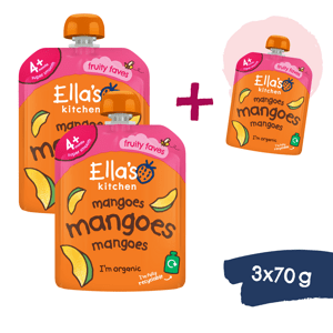 2+1 ZDARMA: Ella's Kitchen BIO Mangová svačinka (70 g)