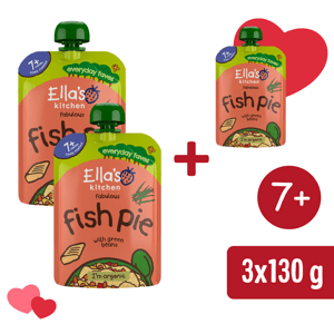 2+1 ZDARMA: Ella's Kitchen BIO Losos se zeleninou (130 g)