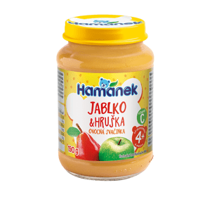 Hamánek Hruška a jablko ovocná svačinka 4m+ (190 g)