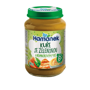 Hamánek Kuře se zeleninou a bramborovým pyré 6m+ (190 g)
