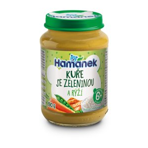 Hamánek Kuře se zeleninou a rýží 6m+ (190 g)