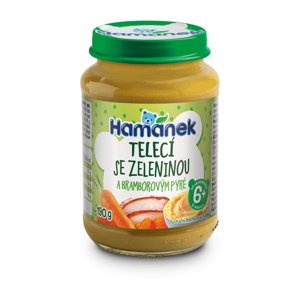 Hamánek Telecí se zeleninou a bramborovým pyré 6m+ (190 g)