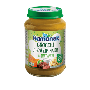 Hamánek Gnocchi s hovězím masem ve smetanové omáčce 8m+ (190 g)