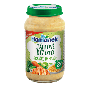Hamánek Jáhlové rizoto s kuřecím masem 8m+ (230 g)