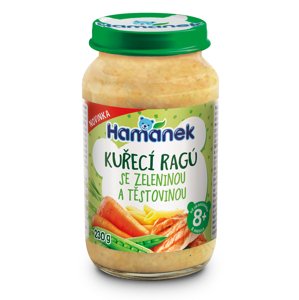 Hamánek Kuřecí ragú se zeleninou a těstovinou 8m+ (230 g)