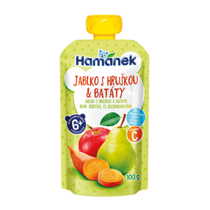 Hamánek Jablko, hruška a batáty 6m+ (100 g)