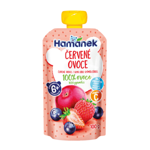 Hamánek Červené ovoce 100% ovoce 6m+ (100 g)
