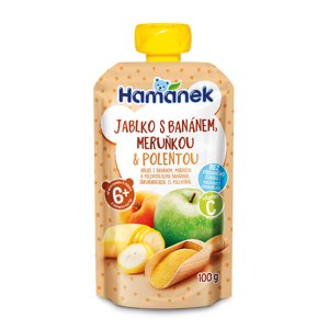 Hamánek Jablko, banán, meruňka a polenta 6m+ (100 g)