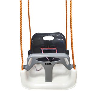 mamido Dětská zahradní houpačka 3v1 šedá