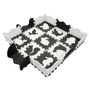 mamido Pěnové puzzle podložka černobílá