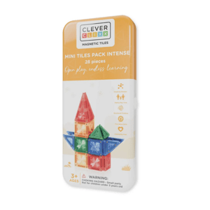 mamido Cleverclixx Mini Intense magnetická stavebnice oranžová 28 ks