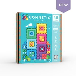 mamido Connetix Tiles - Magnetická stavebnice s otáčecí technologií 48ks