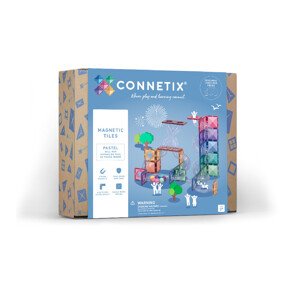 Connetix Connetix Tiles - Magnetická Stavebnice Pastelová Kuličková Dráha 80 ks