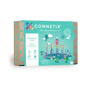 Connetix Connetix Tiles - Magnetická Stavebnice Pastelová Kuličková Dráha 106 ks