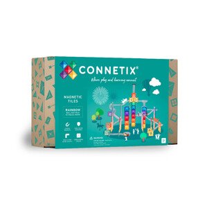 Connetix Connetix Tiles - Magnetická Stavebnice Duhová Kuličková Dráha 92 ks