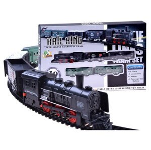 mamido Elektrická vláčkodráha lokomotiva s vagóny