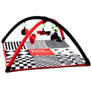 mamido Hrací kontrastní podložka pro miminko čtverec