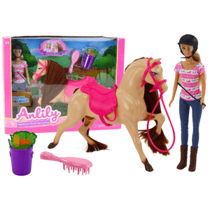 mamido Panenka Anlily žokejka s koněm a doplňky