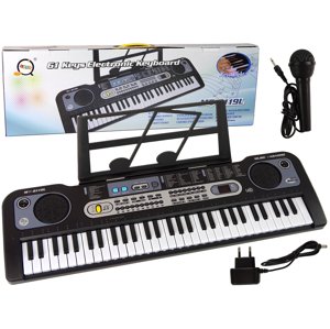 mamido Keyboard MQ-6119L s mikrofonem černý