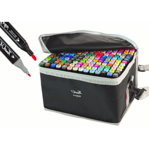 mamido Sada oboustranných popisovačů v pouzdře 168 kusů