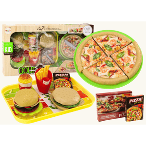 mamido Sada Rychlé Občerstvení Pizza Burgery Hranolky Doplňky pro Děti 24 ks