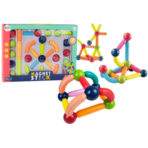mamido Sada magnetických konstrukčních stavebnic 46 dílů barevné