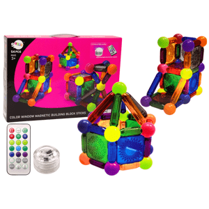 mamido Sada magnetických kostek s podsvícením 54 dílů