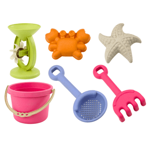 mamido Sada hraček na písek kyblík mlýnek sítko formičky pastelová barva