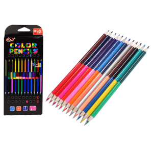 mamido Sada dvoustranných barevných pastelek 12/24 ks