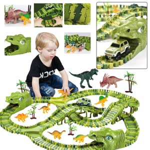 mamido Dětská autodráha dinosaurus 240 dílů