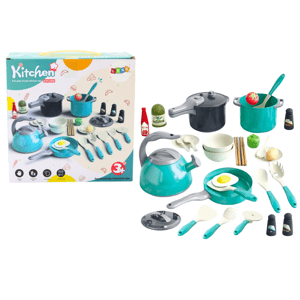 mamido Dětská sada hrnců a pánví do dětské kuchyňky 33 kusů