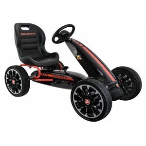 mamido Dětská šlapací motokára ABARTH černá