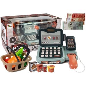 mamido Dětská pokladna pro obchůdek se zvuky, mikrofonem a terminálem