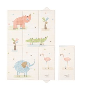 Ceba baby Ceba baby Cestovní přebalovací podložka Sloní gang ecru