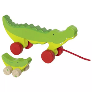 Goki Goki Tahací krokodýl s mládětem