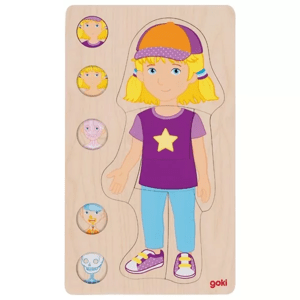 Goki Goki Vrstvené puzzle dívka