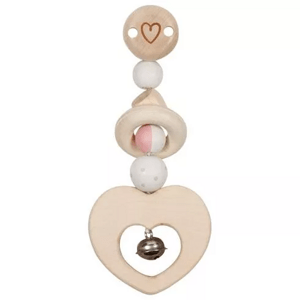 Goki Goki Hračka s klipem - Srdce s rolničkou