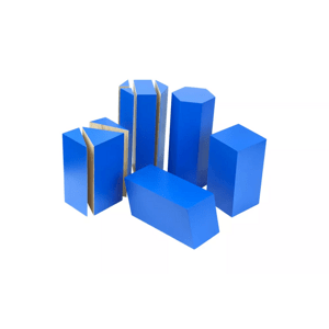 Moyo Montessori Moyo Montessori Modré geometrické hranoly