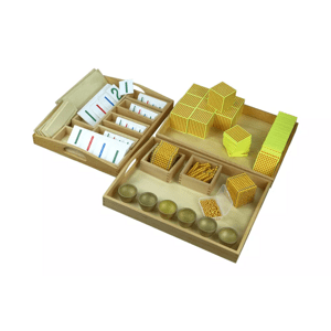 Moyo Montessori Moyo Montessori Kompletní sada zlatého perlového materiálu