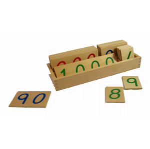 Moyo Montessori Moyo Montessori Velké dřevěné karty s čísly 1-1000